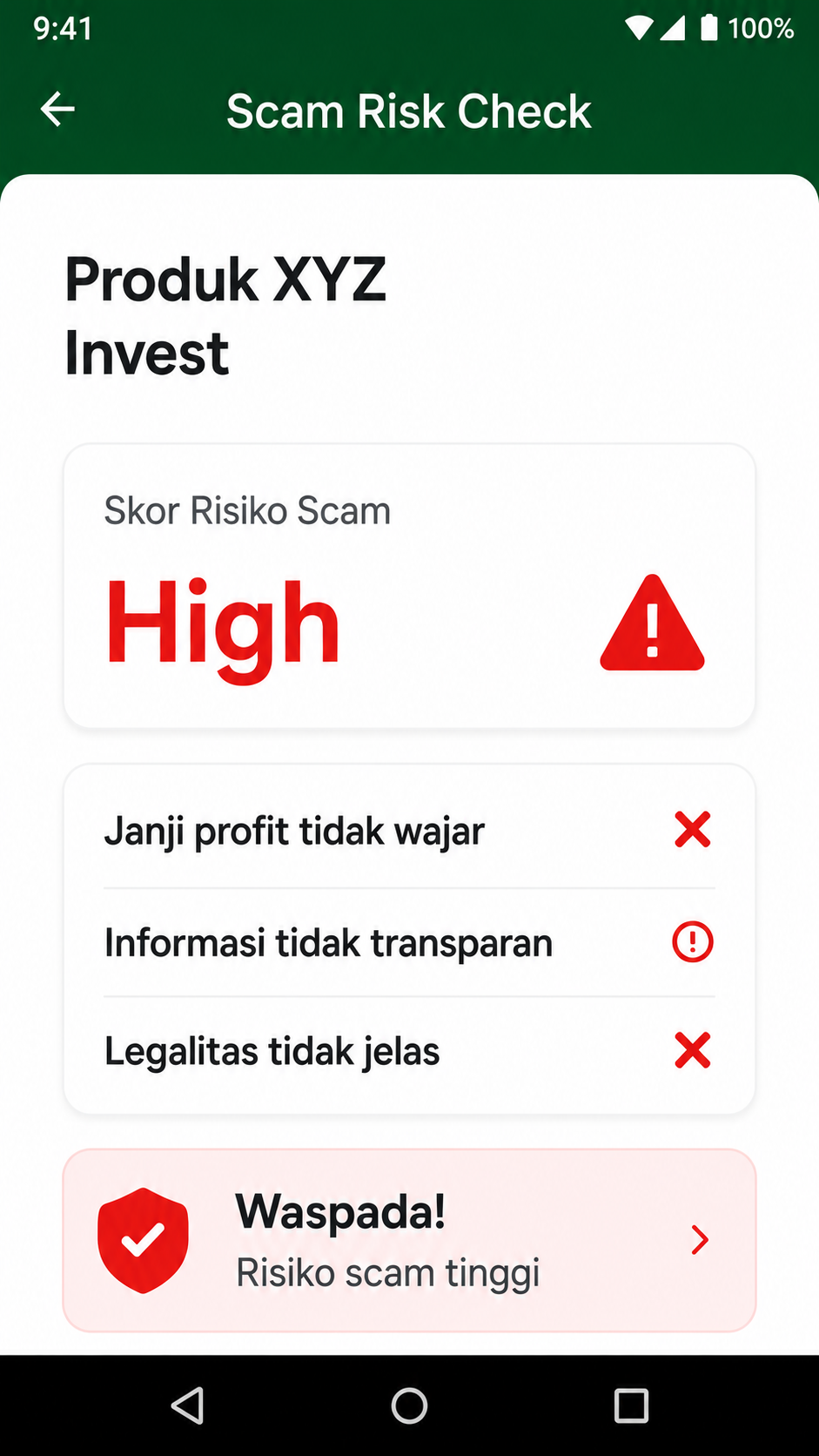 Scam Risk Check